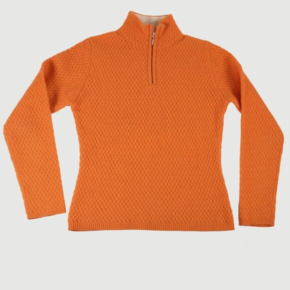 Enzo Mantovani  wool and cashmere   Half-Zip MockNeck Sweater - Picture 1 of 8